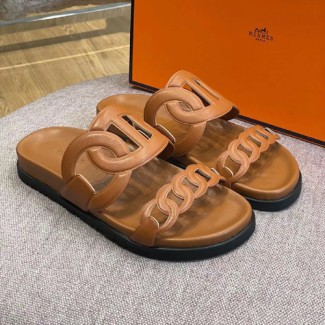 에르메스 여성용 슬리퍼 H35153 브라운