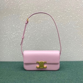 셀린느 트리오페 숄더백 194142 가죽 핑크