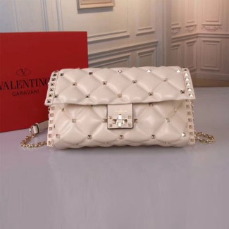 발렌티노 캔디스터드 크로스 바디 백 QW2B0B83 화이트