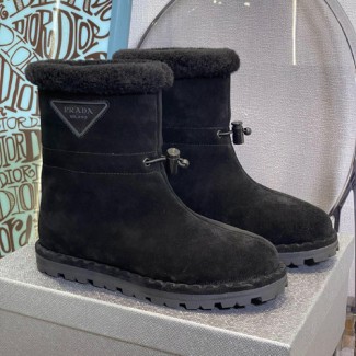 프라다 여성용 어그부츠 F0832 블랙