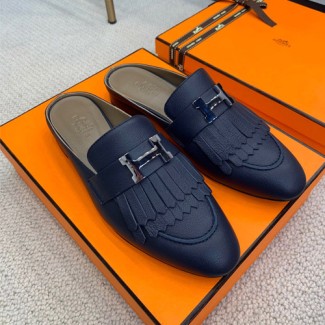 에르메스 리볼리 뮬 H35119 네이비