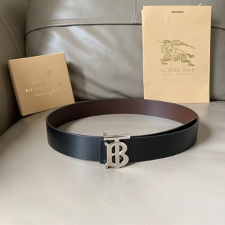 버버리 신상 양면용 벨트 BBR-3533 블랙 은장