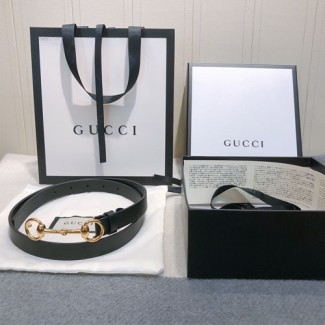 구찌 신상 여성용 벨트 234191 블랙 금장