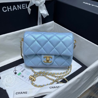 샤넬 미니 플랩백 AS2855 하늘색