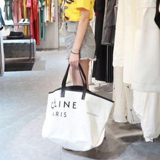 셀린느 캔버스 라지 토트백 186082