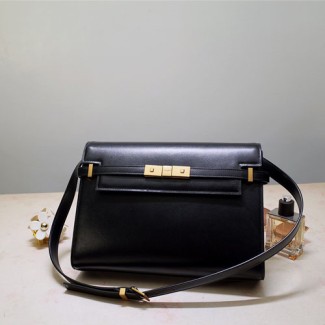 생로랑 맨하탄 숄더백 579271 민자 블랙 금장