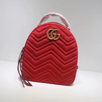 구찌 마몬트 벨벳 백팩 524568 레드