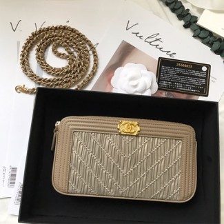 샤넬 신상 체인 미니백 S55019 베이지