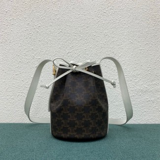 셀린느 트라이엄프 스몰 드로우스트링백 191142 화이트