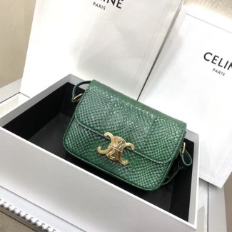 셀린느 트라이엄프백 미니 188423 스네이크 그린
