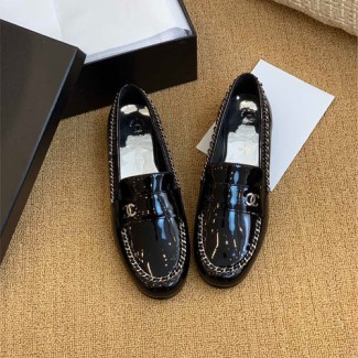 샤넬 신상 로퍼 G34125 에나멜 블랙