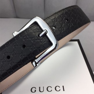 구찌  신상 벨트 234196-9 블랙 은장