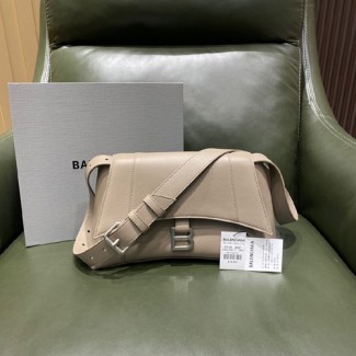 발렌시아가 아워글래스 숄더백 671353 베이지