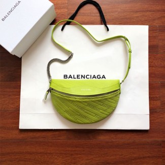 발렌시아가 슈비니어 벨트 백 XXS 565510 그린