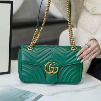 구찌 GG 마몽 스몰 숄더백 443497 그린