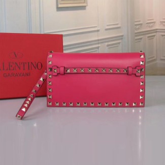 발렌티노 락스터드 스몰 클러치백 KW2B0960 체리핑크