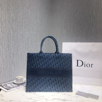 디올 라지 북 토트백 M1286 네이비