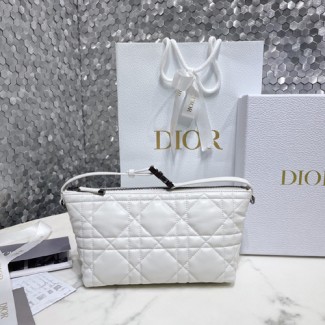 디올 트래블 노마드 미디엄 파우치 S5554 화이트