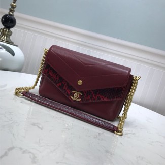샤넬 신상 플랩백 A46110 버건디