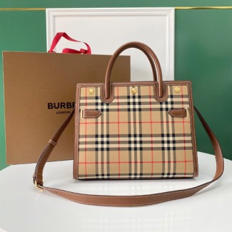 버버리 스몰 투 핸들 타이틀 백 80252741-1