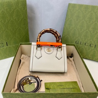 구찌 다이애나  미니 토트백 655661 화이트