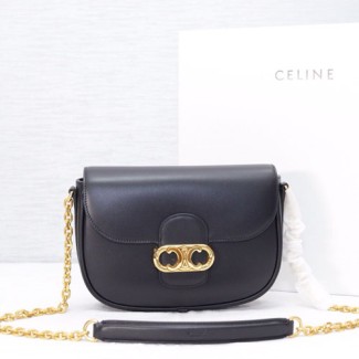 셀린느 밀리언 트리옴페 체인 미디엄 숄더백 191343 블랙
