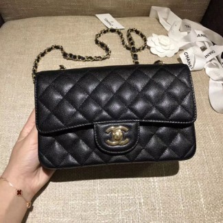 샤넬 CF20 캐비어 점보백 A1116 블랙