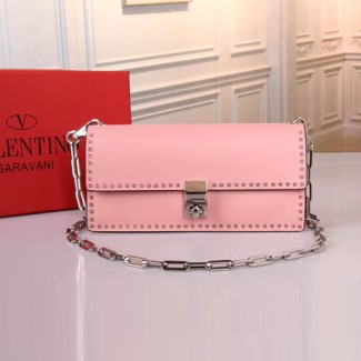발렌티노 신상 클러치 숄더백 MW0B0A11VIT 핑크 은장
