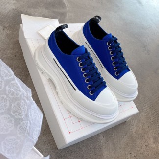 알렉산더 맥퀸 남여공용 신상 스니커즈 586412-5 블루